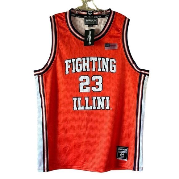 NEW Urban Champs Illinois Fighting Illini Basketball Jersey - Picture 1 of 6